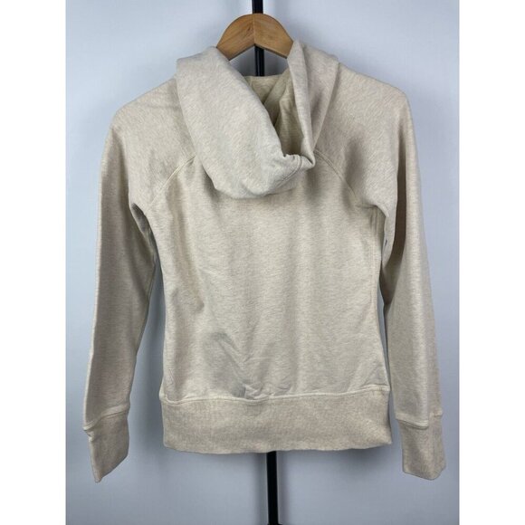 Nike Yoga Oatmeal Hyper Flow Asymmetrical Full Zip Training Hoodie Size XS - Picture 7 of 10